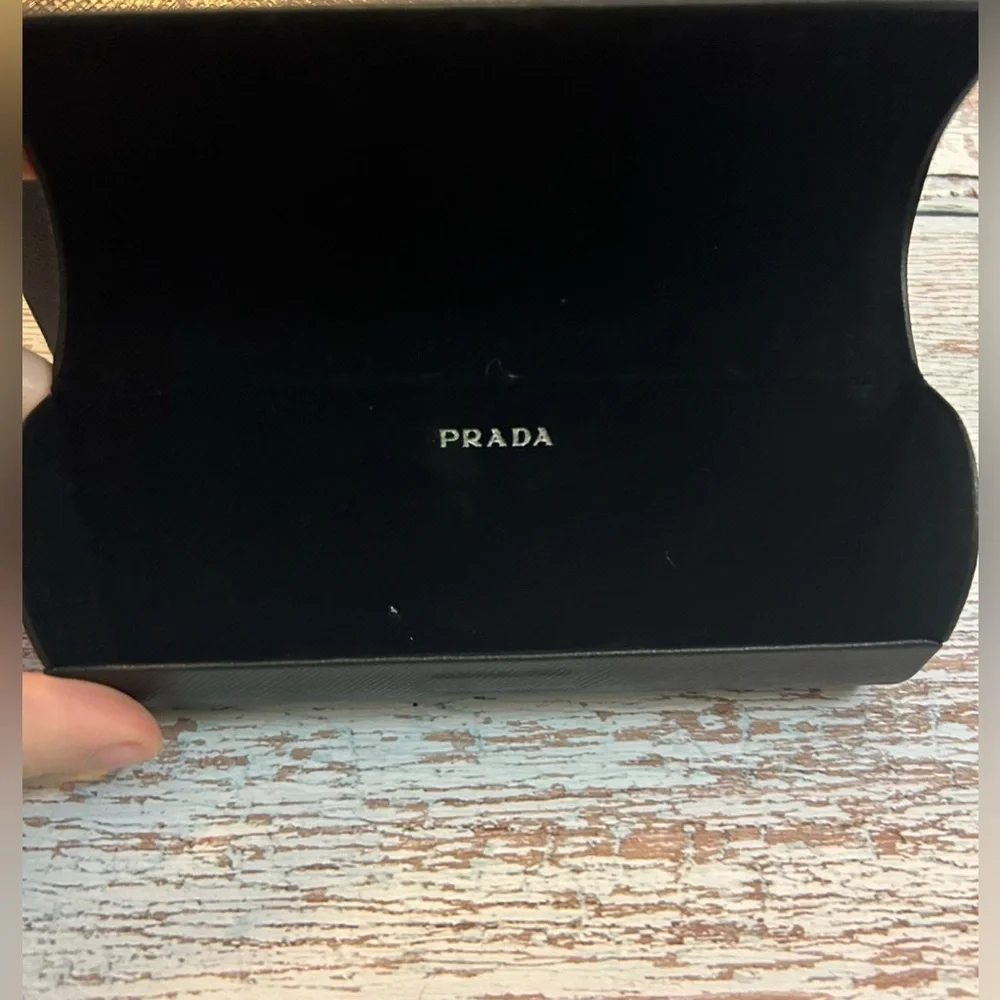 Prada Black Glasses Case with box